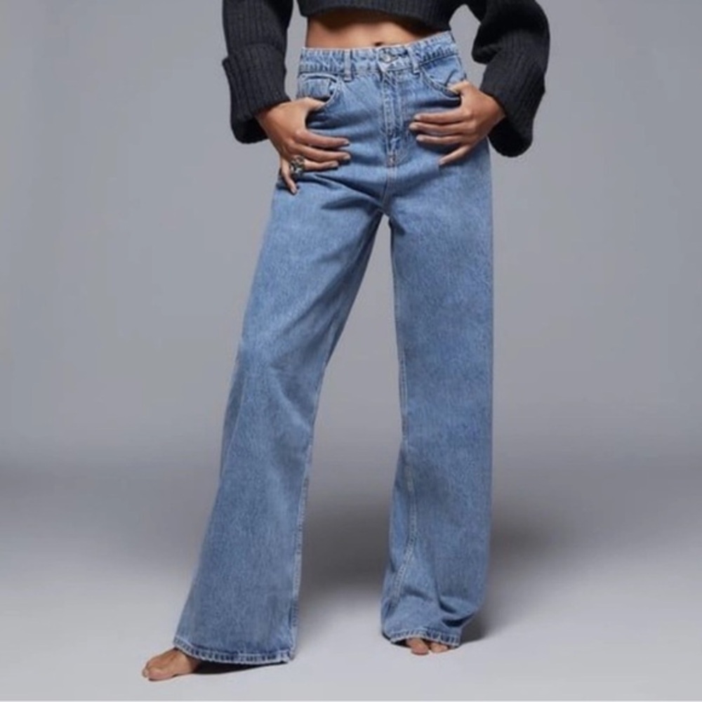 Zara Wide Leg Denim Jeans : 2